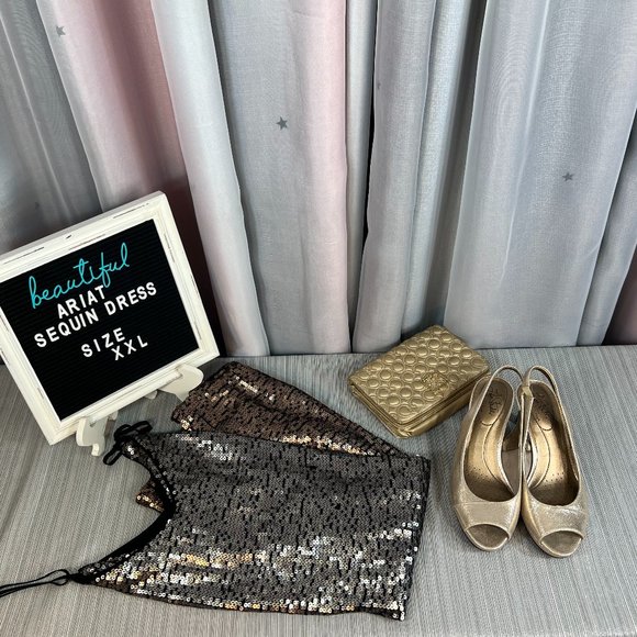 ARIAT 🤠 Sequin Ombre Rocker Dress XXL - Picture 2 of 15